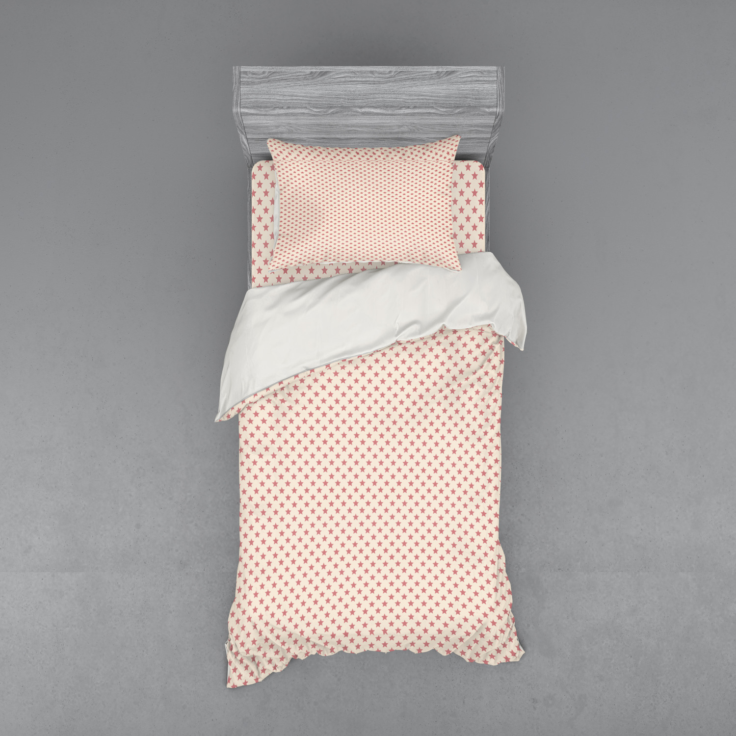 Ambesonne Pastel Design Bedding Set Duvet Cover Sham Fitted Sheet in 3 Sizes - Picture 141 of 236