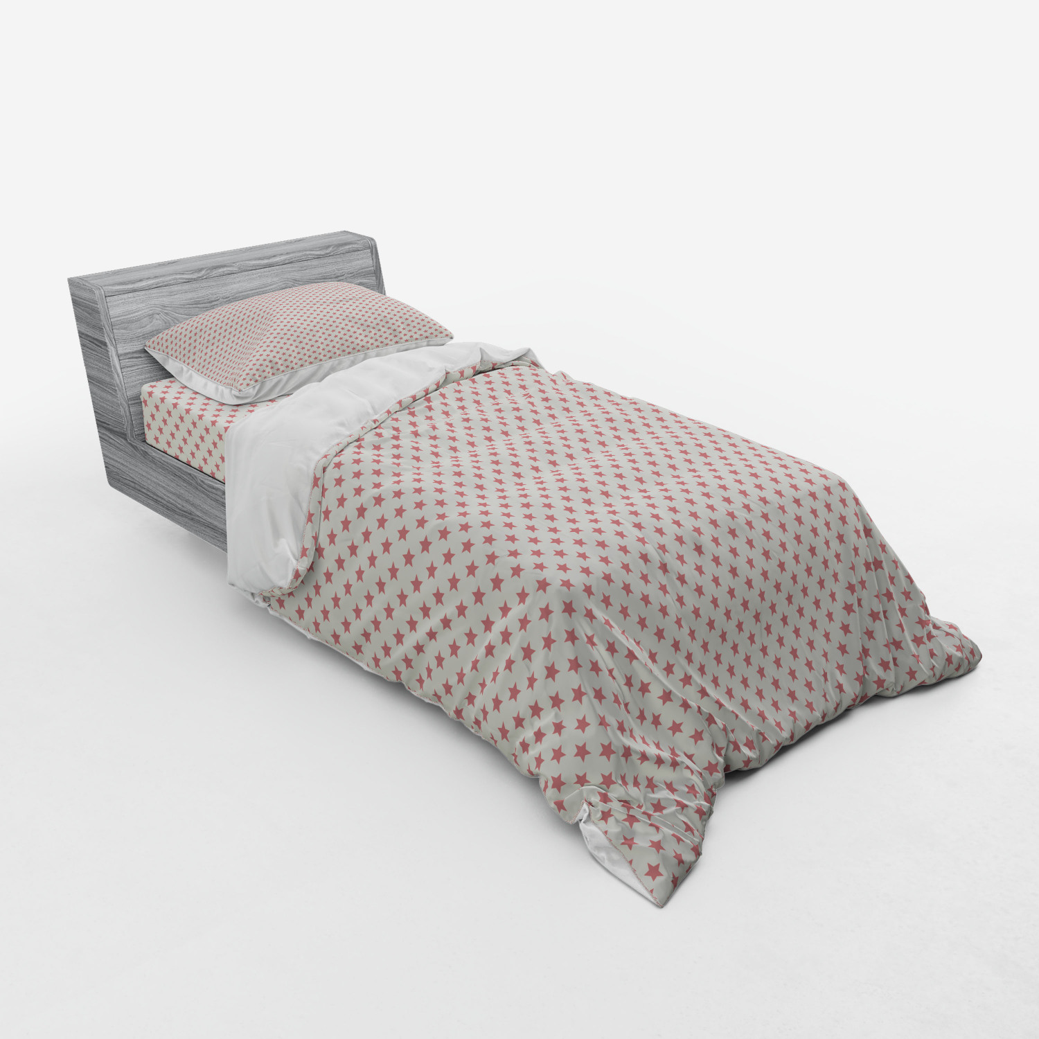 Ambesonne Pastel Design Bedding Set Duvet Cover Sham Fitted Sheet in 3 Sizes - Picture 142 of 236