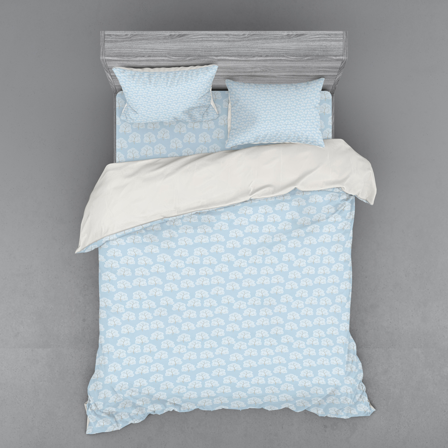 Ambesonne Pastel Design Bedding Set Duvet Cover Sham Fitted Sheet in 3 Sizes - Picture 231 of 236