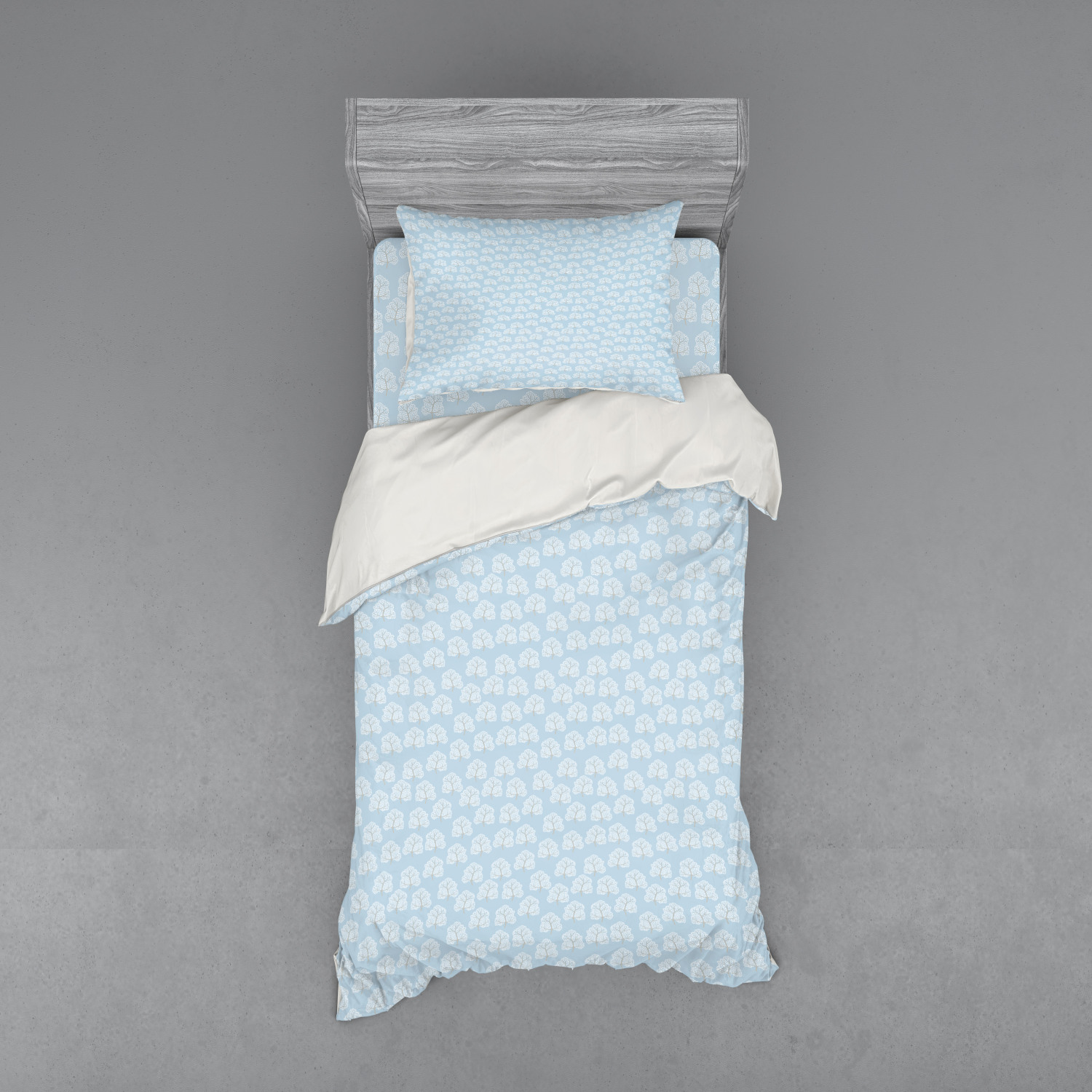 Ambesonne Pastel Design Bedding Set Duvet Cover Sham Fitted Sheet in 3 Sizes - Picture 229 of 236