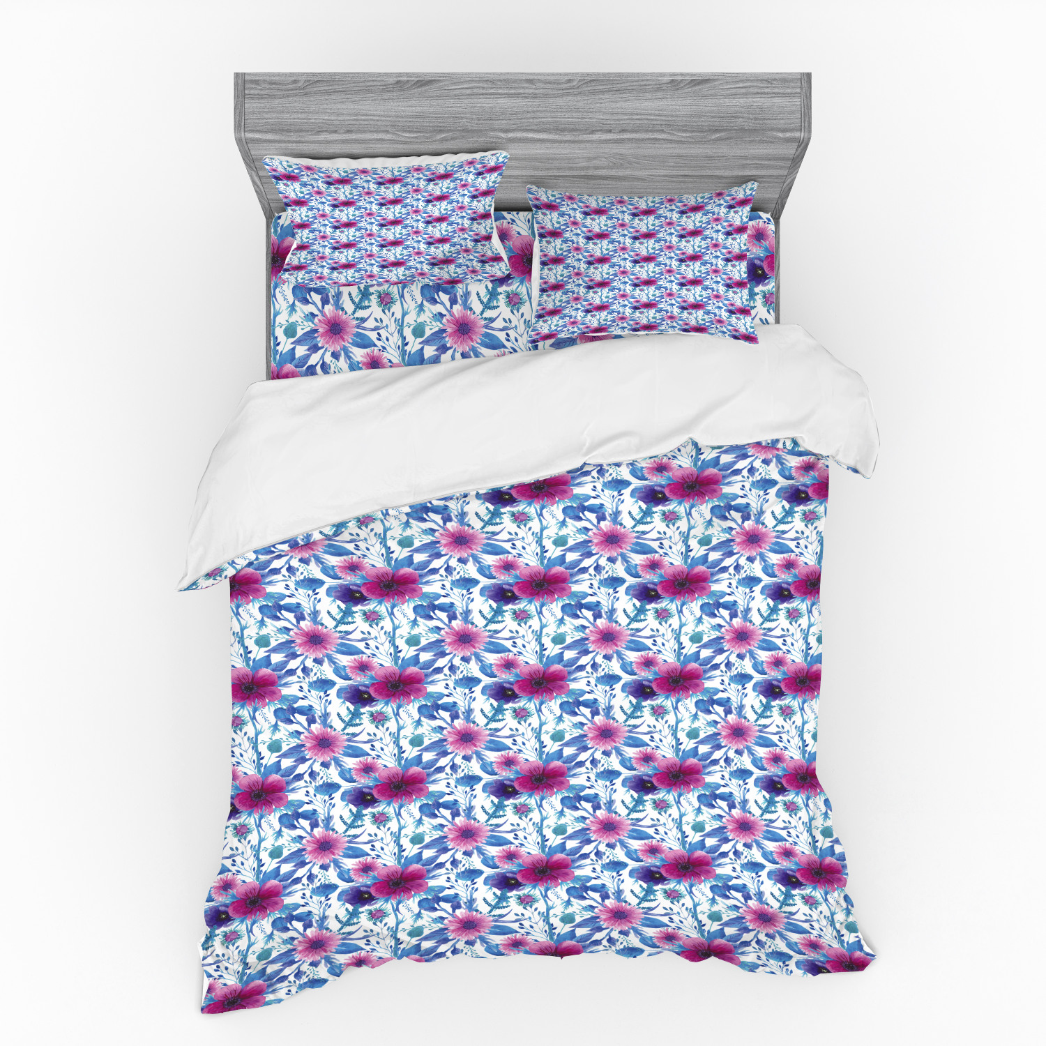 Ambesonne Spring Bedding Set Duvet Cover Sham Fitted Sheet in 3 Sizes - Picture 235 of 240