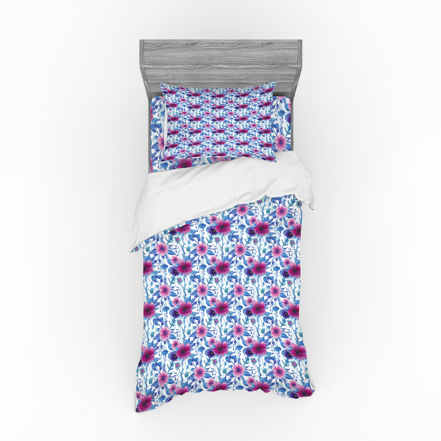 Ambesonne Spring Bedding Set Duvet Cover Sham Fitted Sheet in 3 Sizes - Picture 233 of 240