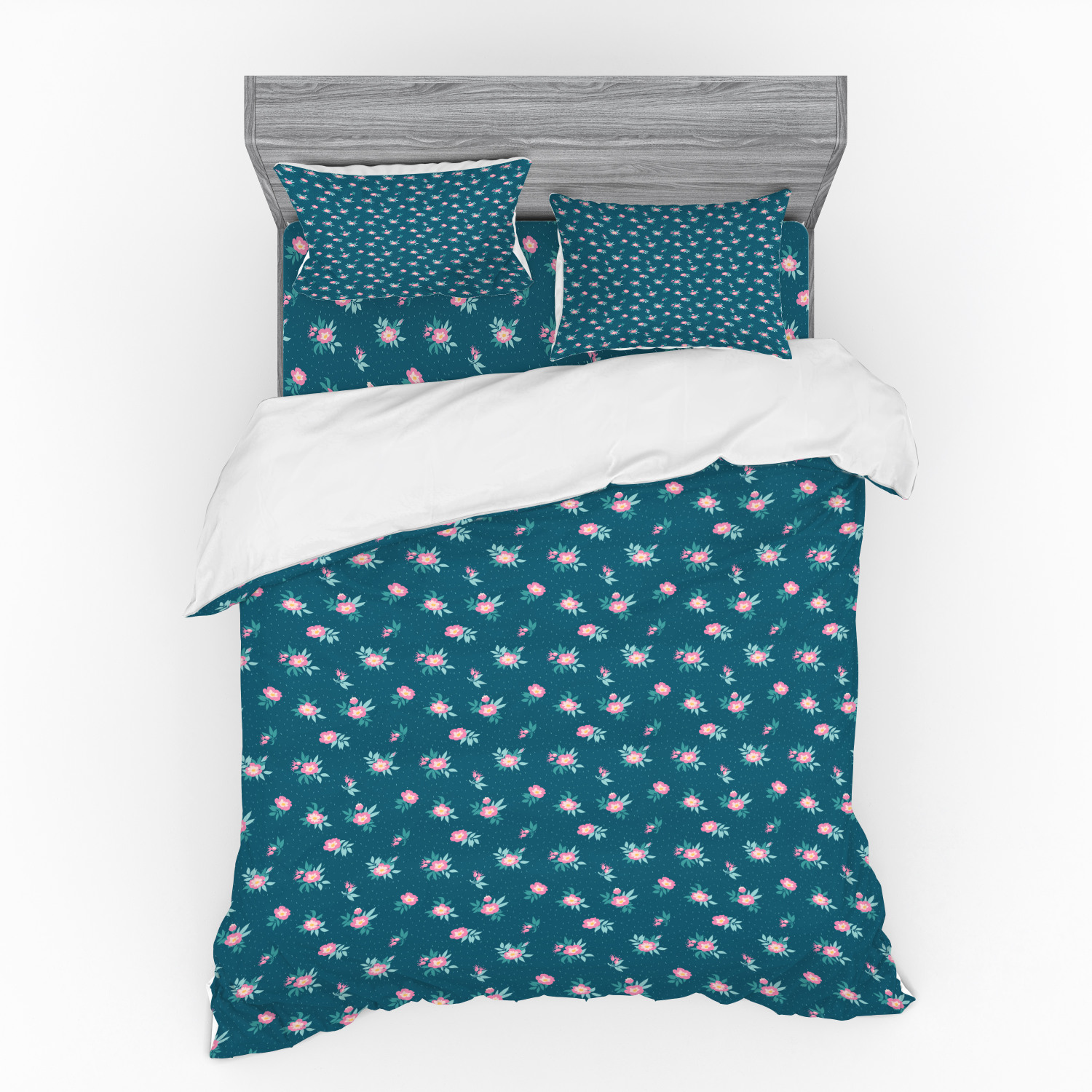 Ambesonne Spring Bedding Set Duvet Cover Sham Fitted Sheet in 3 Sizes - Picture 179 of 240