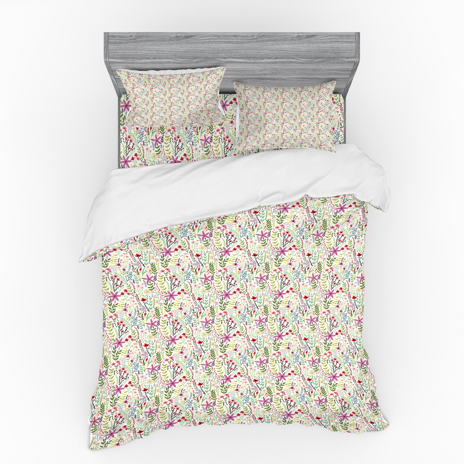 Ambesonne Spring Bedding Set Duvet Cover Sham Fitted Sheet in 3 Sizes - Picture 163 of 240
