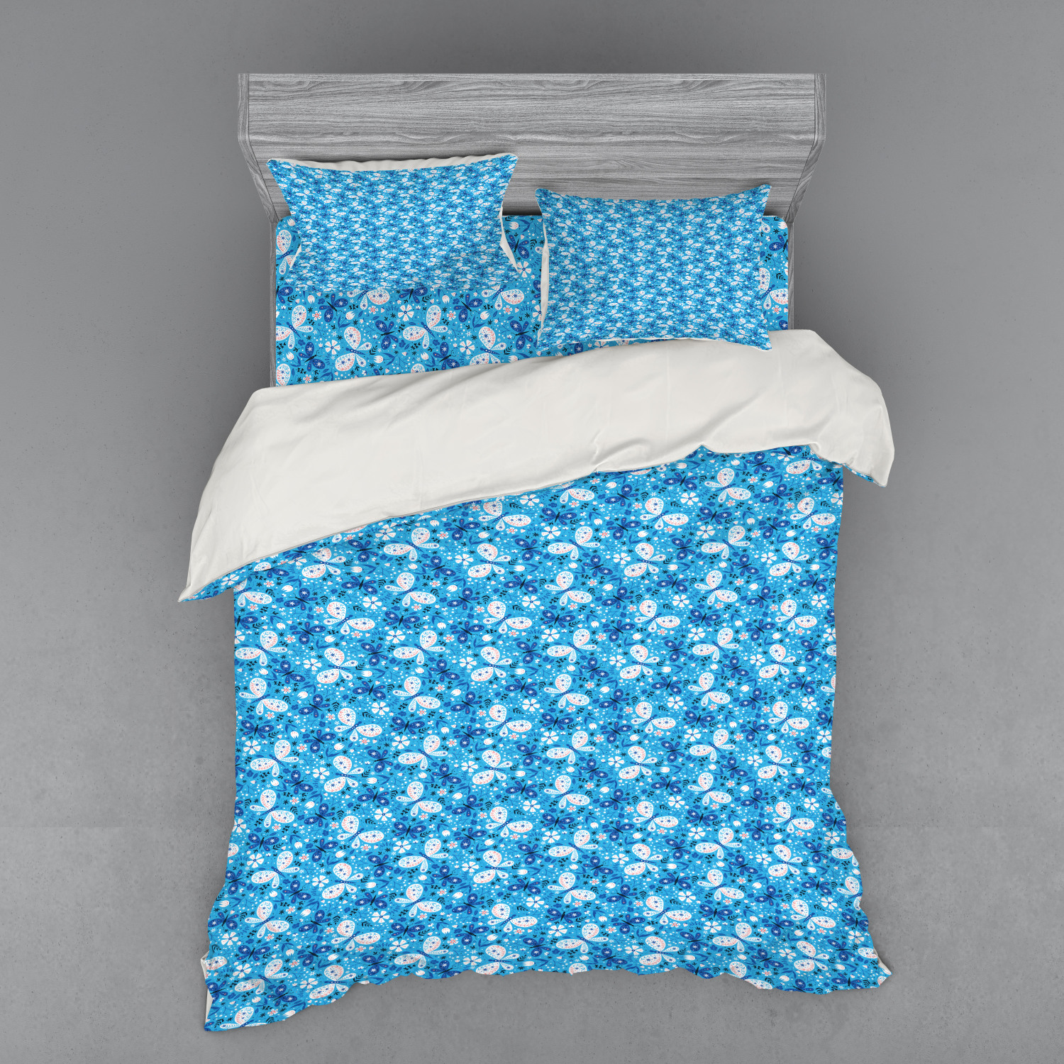 Ambesonne Spring Bedding Set Duvet Cover Sham Fitted Sheet in 3 Sizes - Picture 19 of 240