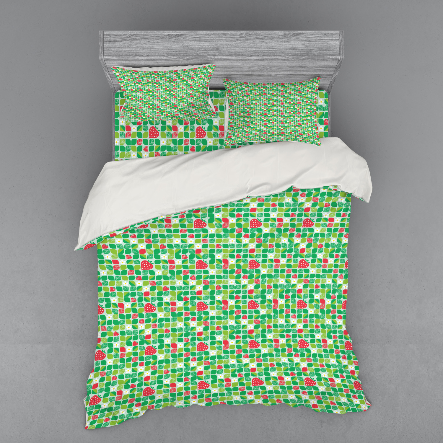 Ambesonne Spring Bedding Set Duvet Cover Sham Fitted Sheet in 3 Sizes - Picture 31 of 240