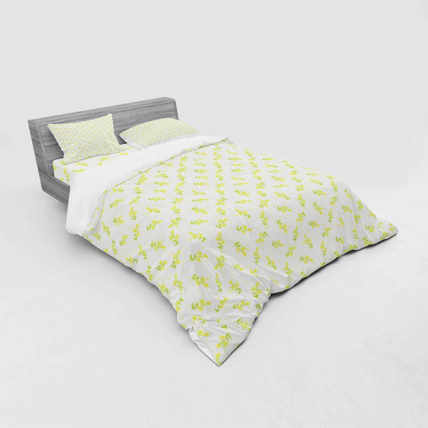 Ambesonne Spring Bedding Set Duvet Cover Sham Fitted Sheet in 3 Sizes - Picture 116 of 240