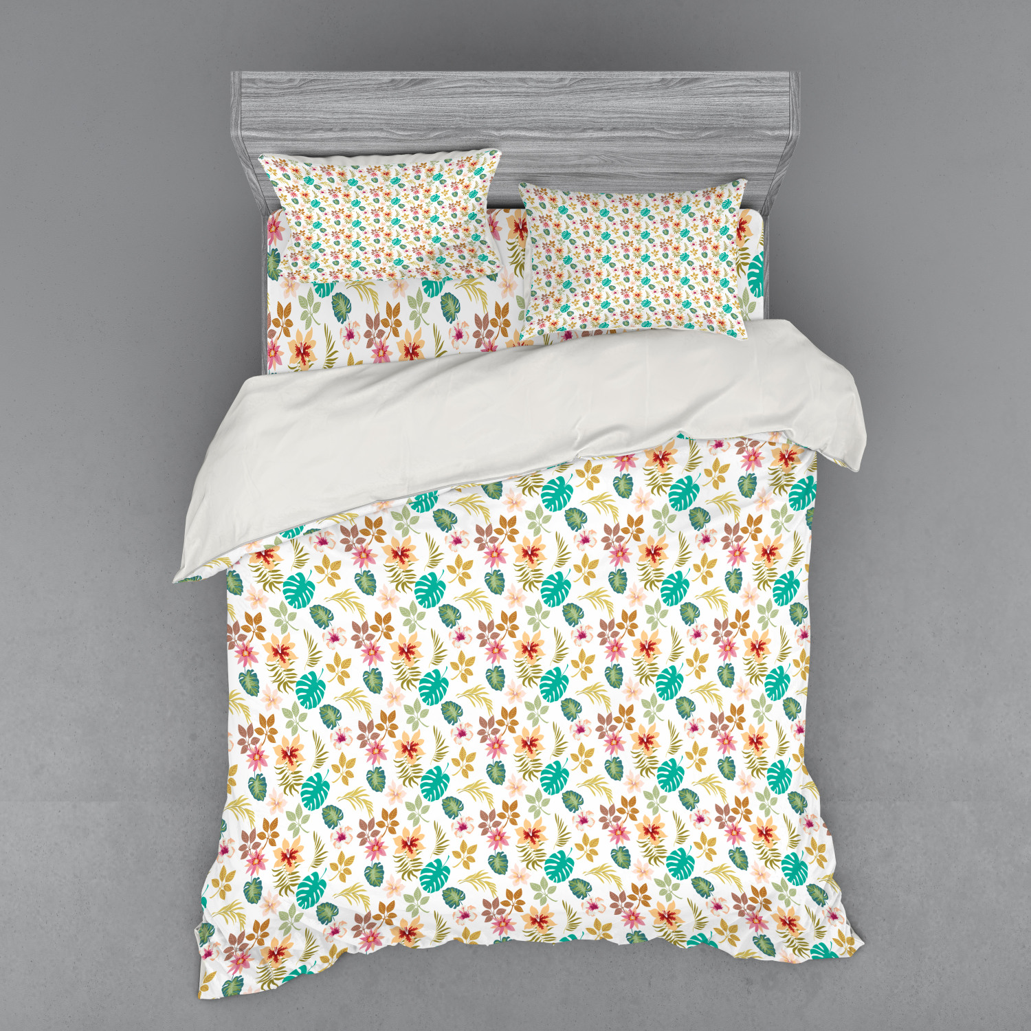 Ambesonne Spring Bedding Set Duvet Cover Sham Fitted Sheet in 3 Sizes - Picture 71 of 240
