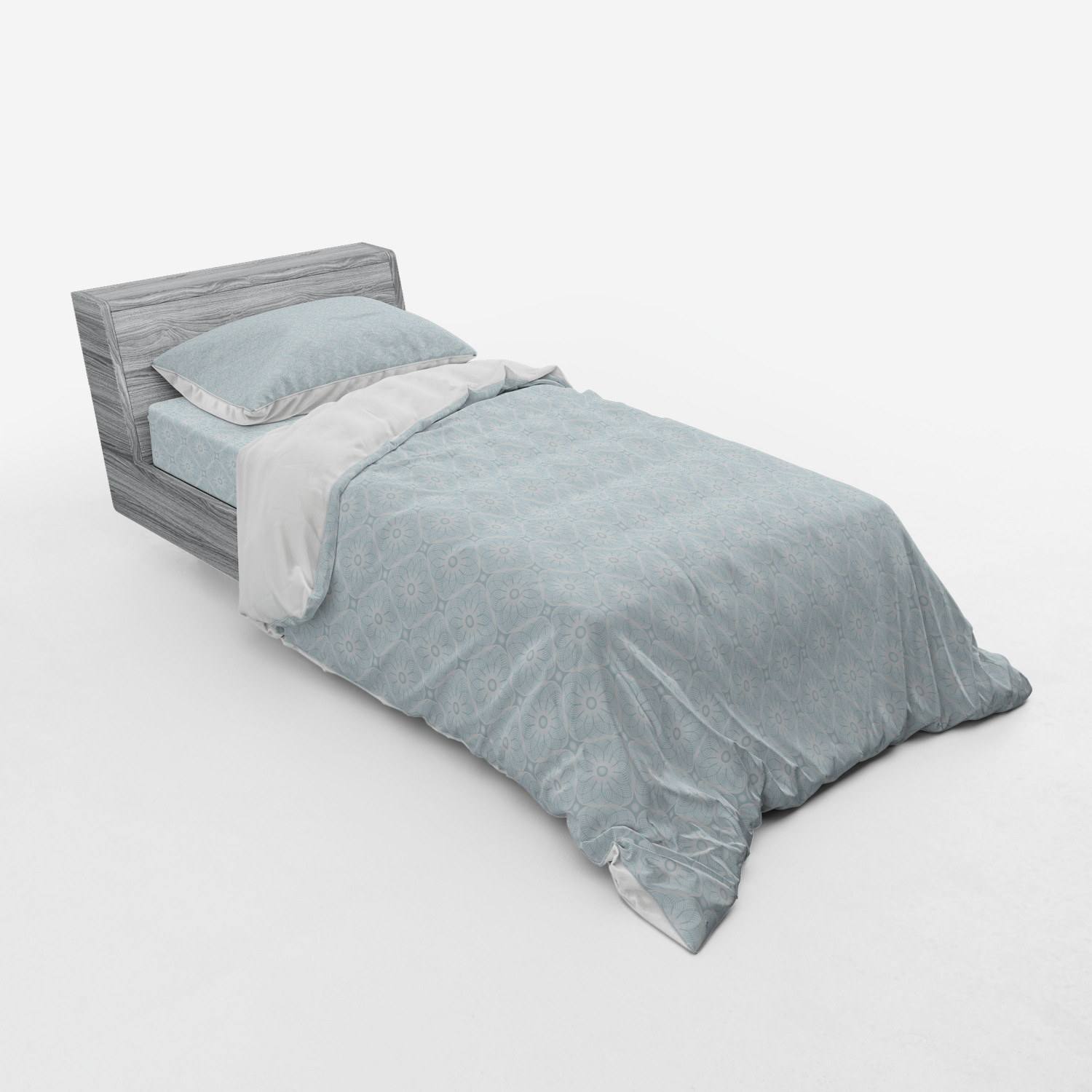 Ambesonne Pastel Design Bedding Set Duvet Cover Sham Fitted Sheet in 3 Sizes - Picture 174 of 236