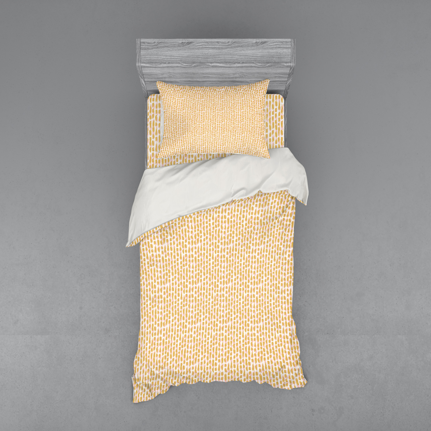 Ambesonne Pastel Design Bedding Set Duvet Cover Sham Fitted Sheet in 3 Sizes - Picture 161 of 236