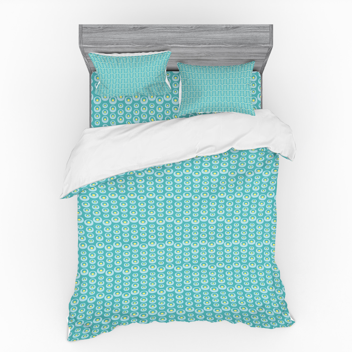 Ambesonne Pastel Design Bedding Set Duvet Cover Sham Fitted Sheet in 3 Sizes - Picture 159 of 236