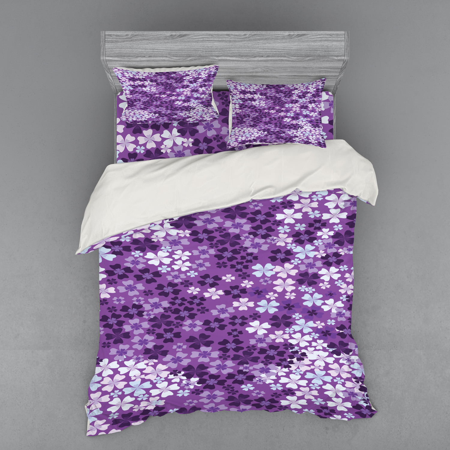 Ambesonne Spring Bedding Set Duvet Cover Sham Fitted Sheet in 3 Sizes - Picture 199 of 240