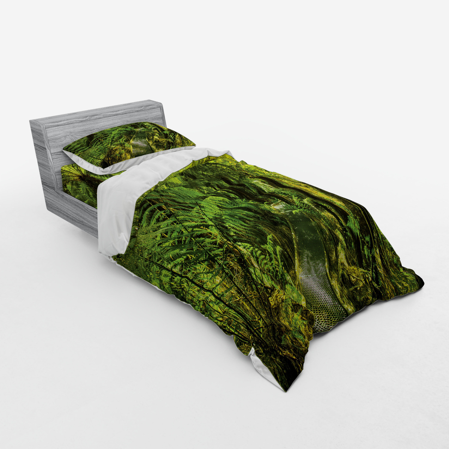 Ambesonne Spring Bedding Set Duvet Cover Sham Fitted Sheet in 3 Sizes - Picture 206 of 240