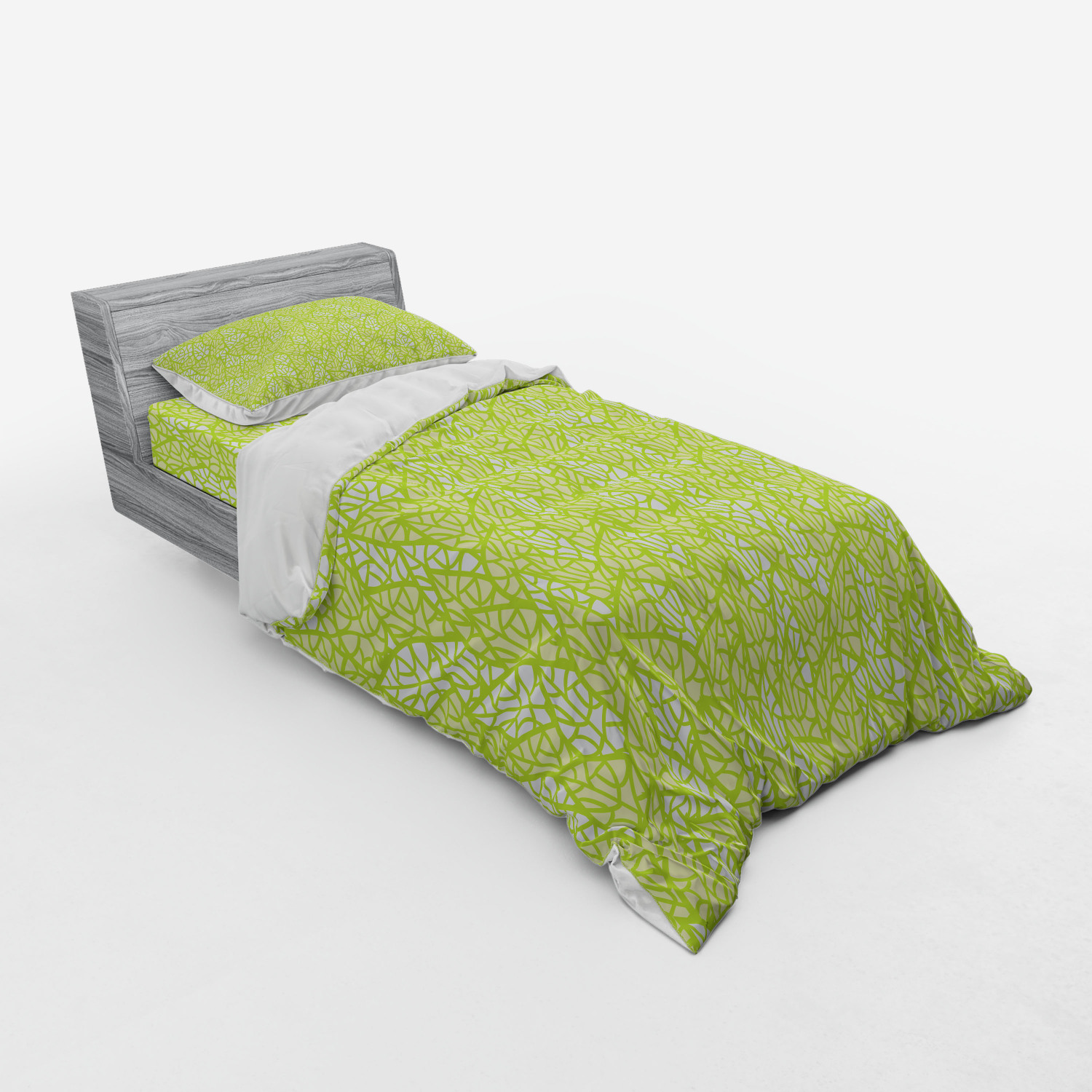 Ambesonne Spring Bedding Set Duvet Cover Sham Fitted Sheet in 3 Sizes - Picture 34 of 240