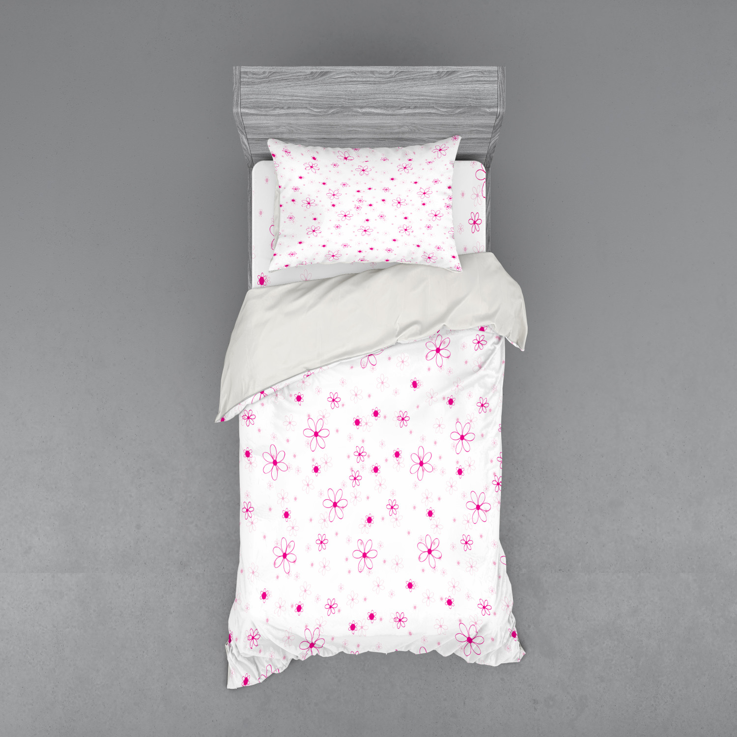 Ambesonne Spring Bedding Set Duvet Cover Sham Fitted Sheet in 3 Sizes - Picture 157 of 240