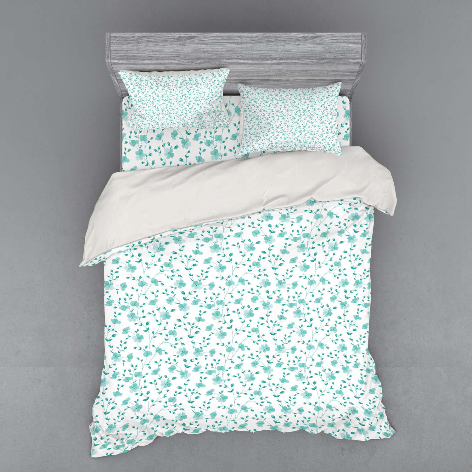 Ambesonne Spring Bedding Set Duvet Cover Sham Fitted Sheet in 3 Sizes - Picture 155 of 240