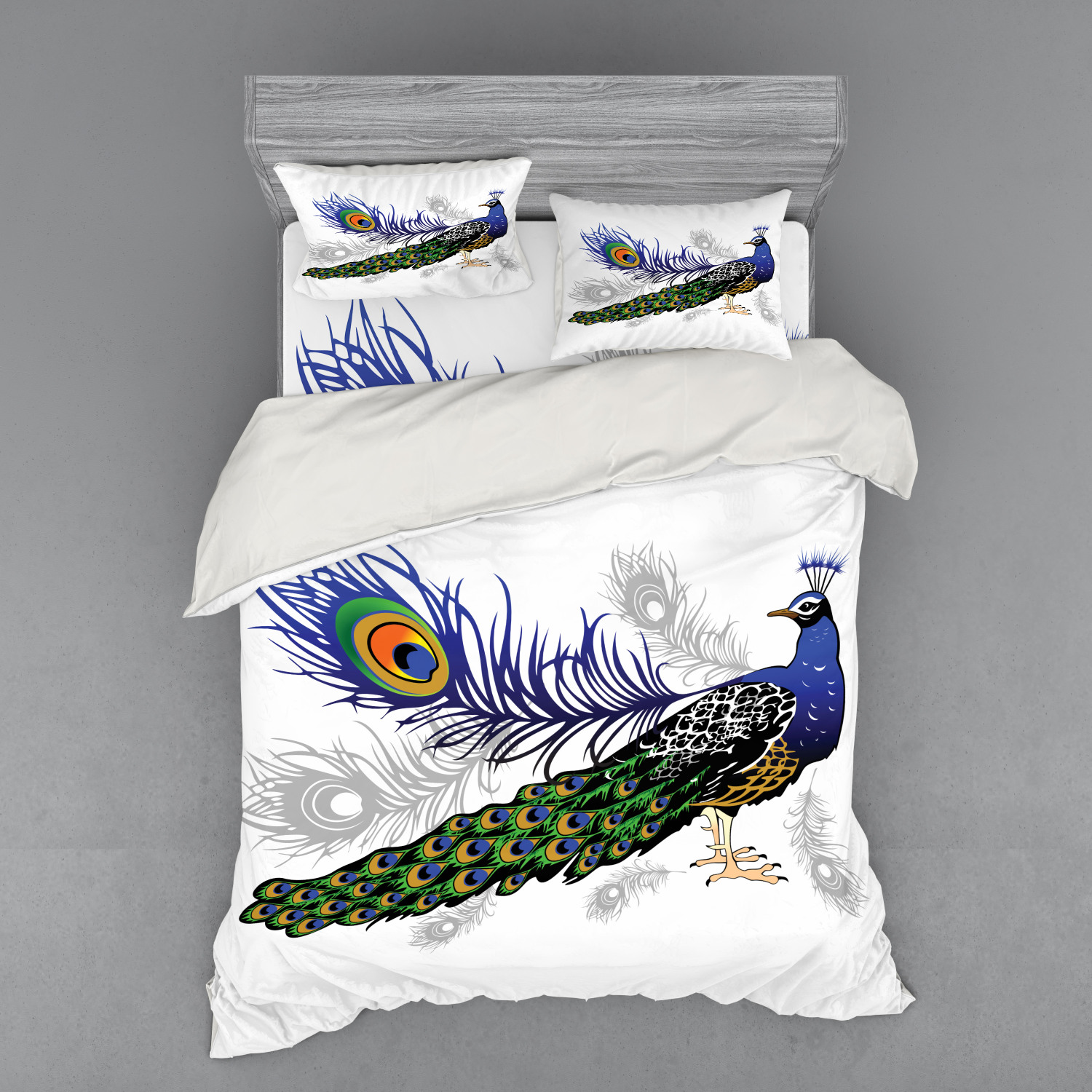 Ambesonne Spring Bedding Set Duvet Cover Sham Fitted Sheet in 3 Sizes - Picture 239 of 240