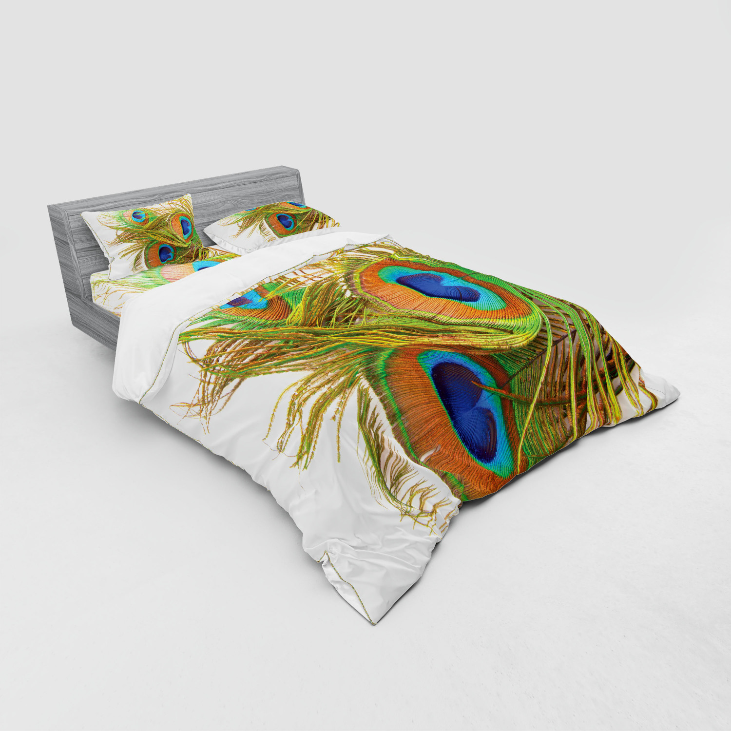 Ambesonne Spring Bedding Set Duvet Cover Sham Fitted Sheet in 3 Sizes - Picture 128 of 240