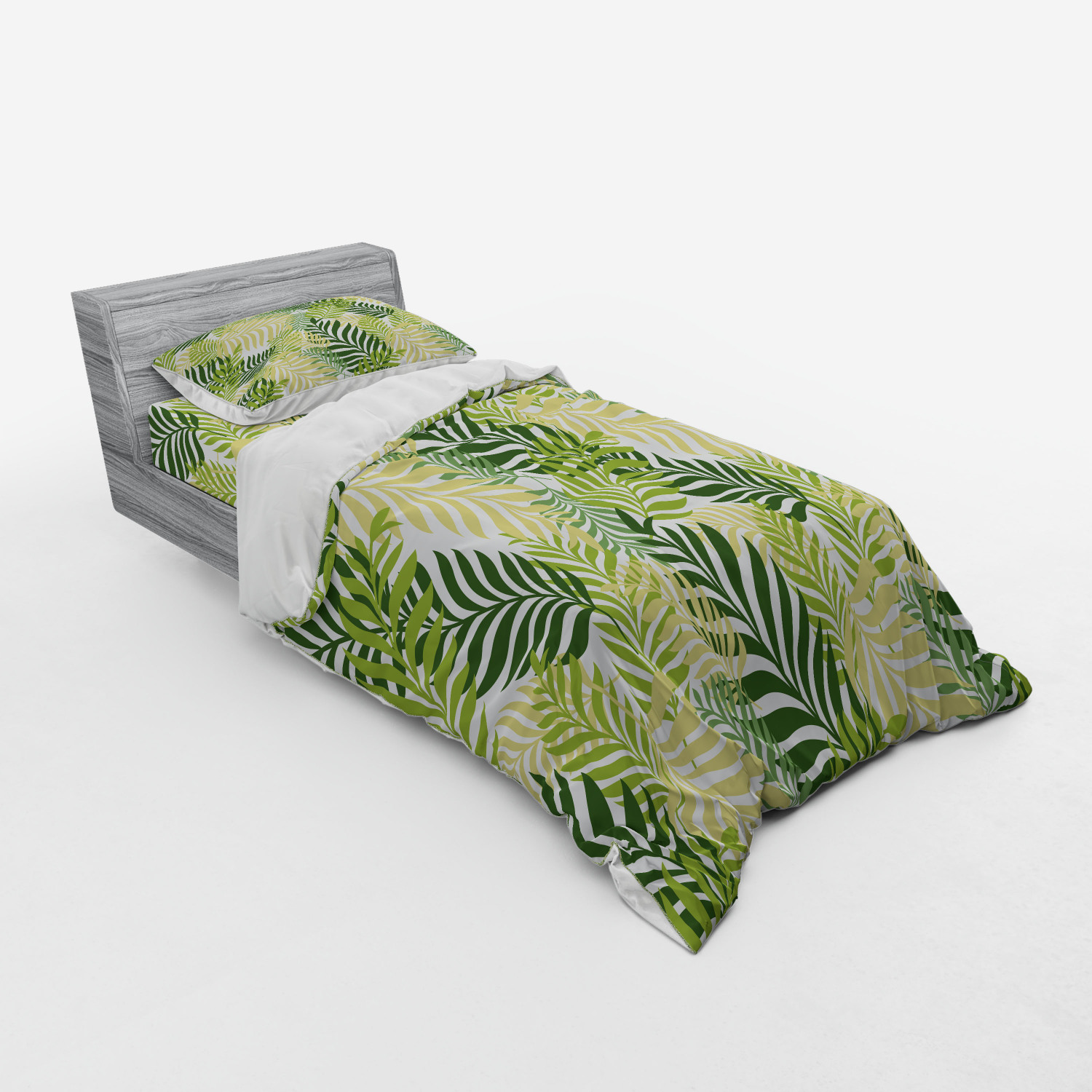 Ambesonne Spring Bedding Set Duvet Cover Sham Fitted Sheet in 3 Sizes - Picture 210 of 240