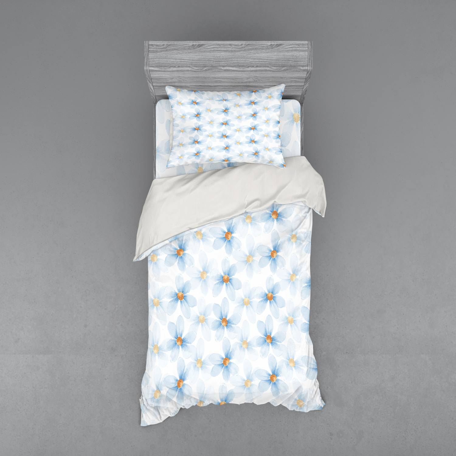 Ambesonne Pastel Design Bedding Set Duvet Cover Sham Fitted Sheet in 3 Sizes - Picture 29 of 236
