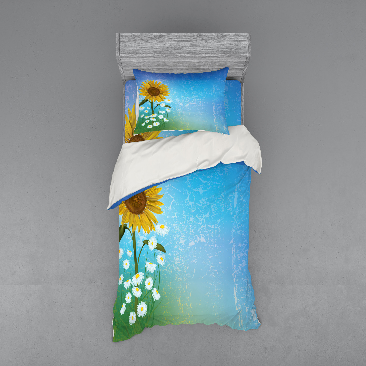 Ambesonne Pastel Design Bedding Set Duvet Cover Sham Fitted Sheet in 3 Sizes - Picture 189 of 236