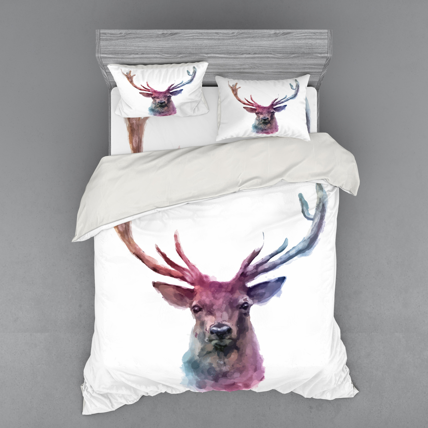 Ambesonne Pastel Design Bedding Set Duvet Cover Sham Fitted Sheet in 3 Sizes - Picture 11 of 236