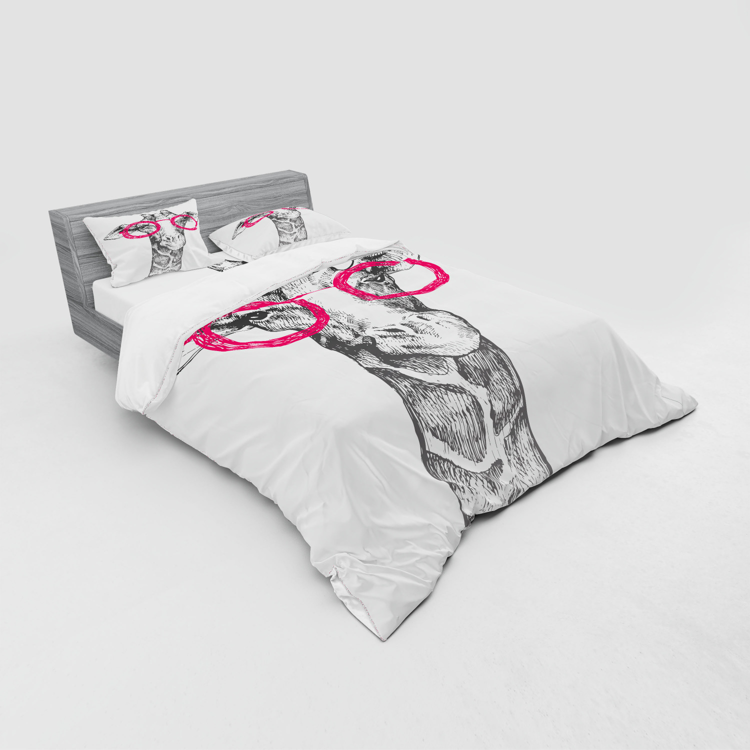 Ambesonne Funny Bedding Set Duvet Cover Sham Fitted Sheet in 3 Sizes eBay