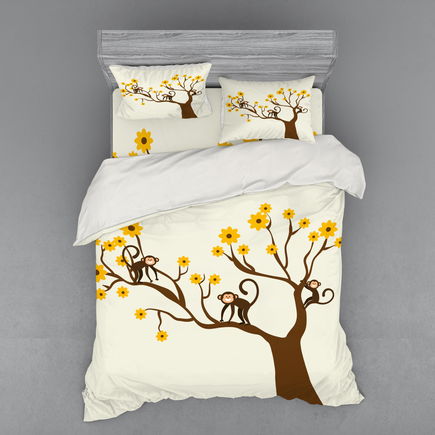 Ambesonne Funny Bedding Set Duvet Cover Sham Fitted Sheet in 3 Sizes eBay