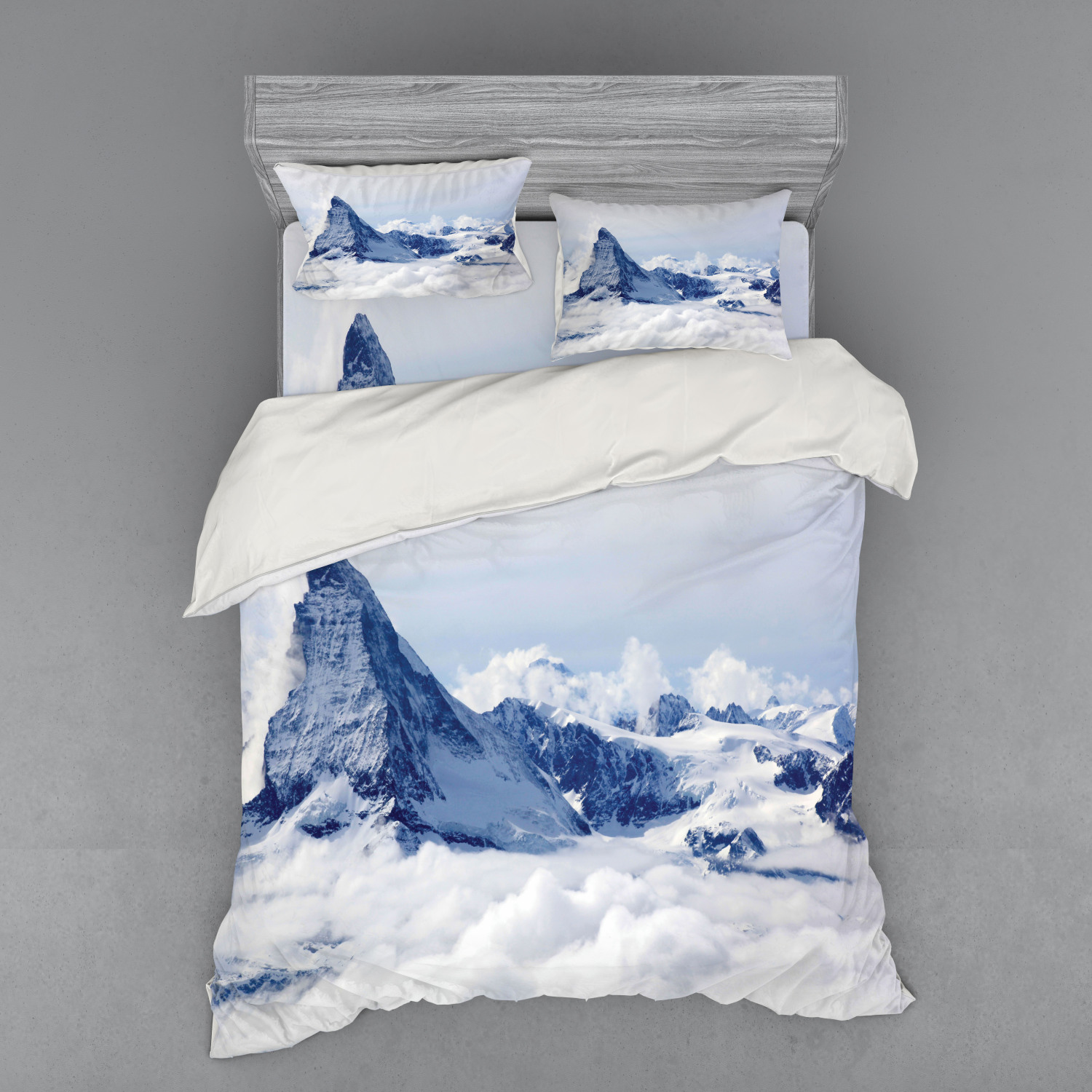 Ambesonne Nature Inspired Bedding Set Duvet Cover Sham Fitted Sheet in 3 Sizes - Picture 31 of 244