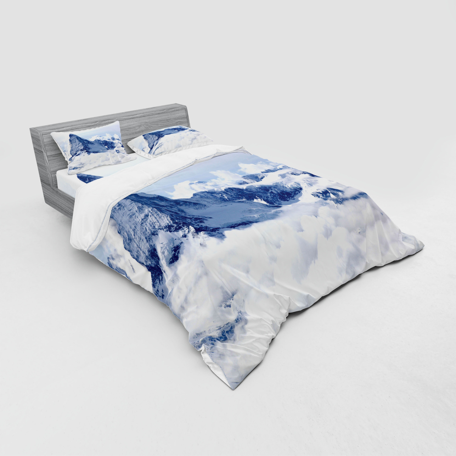 Ambesonne Nature Inspired Bedding Set Duvet Cover Sham Fitted Sheet in 3 Sizes - Picture 32 of 244