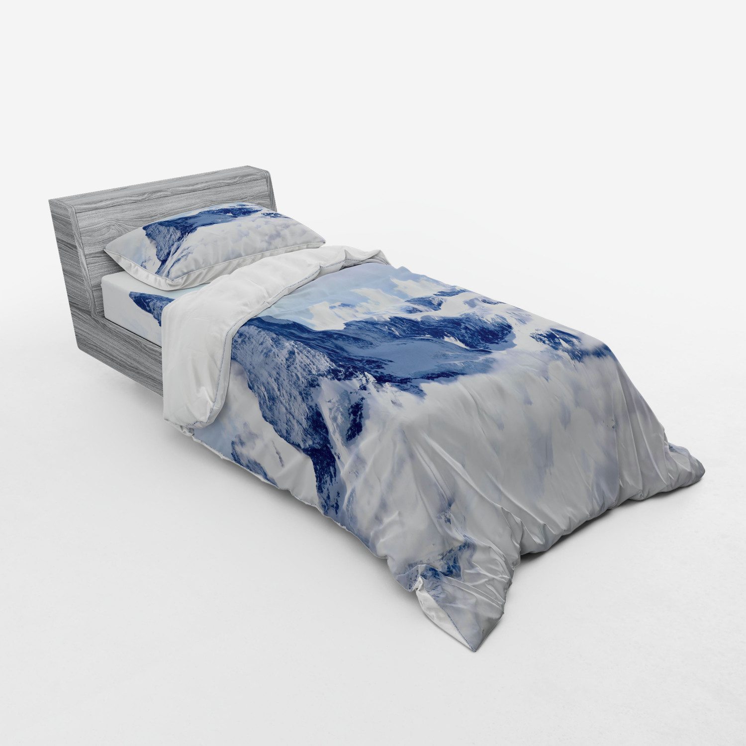 Ambesonne Nature Inspired Bedding Set Duvet Cover Sham Fitted Sheet in 3 Sizes - Picture 30 of 244