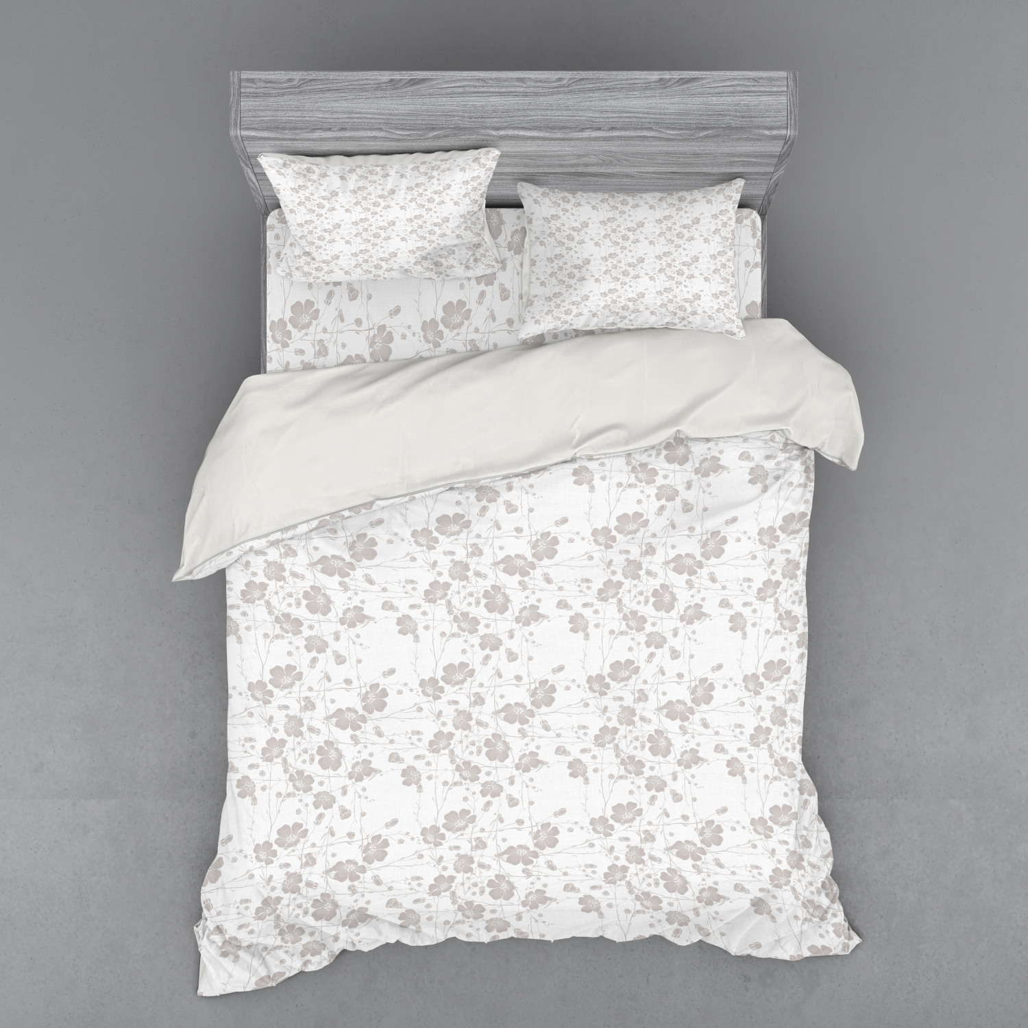 Ambesonne Nature Inspired Bedding Set Duvet Cover Sham Fitted Sheet in 3 Sizes - Picture 151 of 244