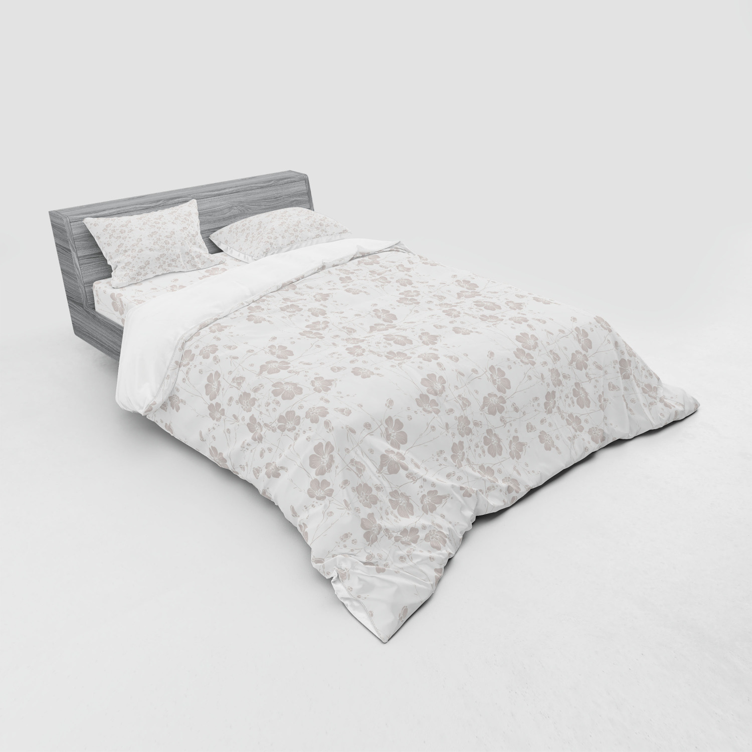 Ambesonne Nature Inspired Bedding Set Duvet Cover Sham Fitted Sheet in 3 Sizes - Picture 152 of 244