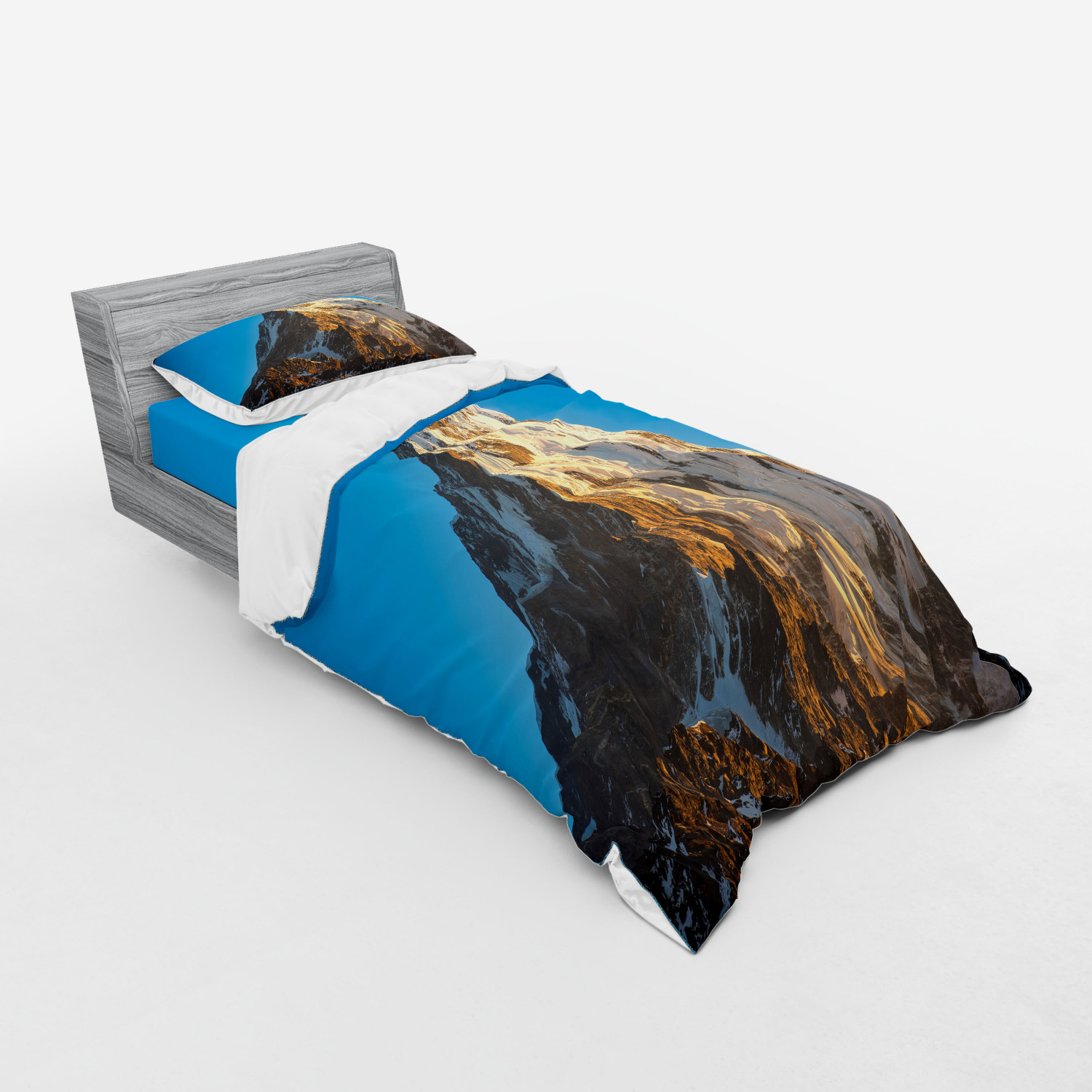 Ambesonne Nature Inspired Bedding Set Duvet Cover Sham Fitted Sheet in 3 Sizes - Picture 78 of 244