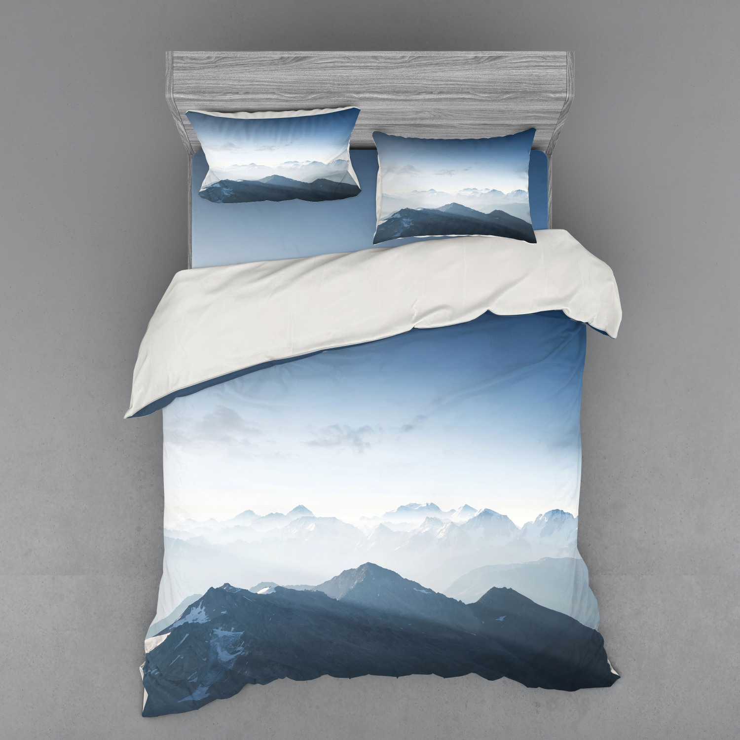 Ambesonne Nature Inspired Bedding Set Duvet Cover Sham Fitted Sheet in 3 Sizes - Picture 59 of 244