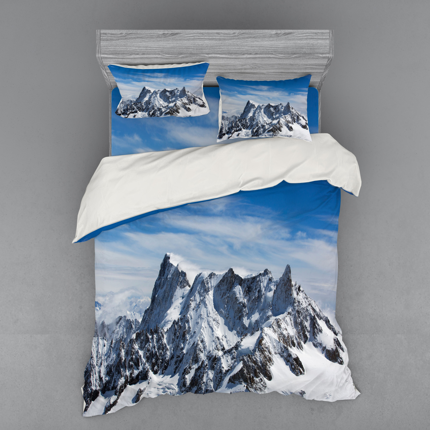 Ambesonne Nature Inspired Bedding Set Duvet Cover Sham Fitted Sheet in 3 Sizes - Picture 139 of 244