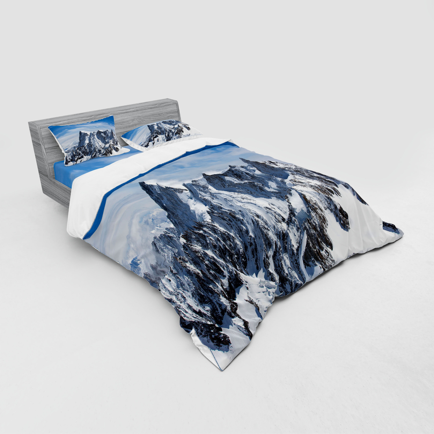 Ambesonne Nature Inspired Bedding Set Duvet Cover Sham Fitted Sheet in 3 Sizes - Picture 140 of 244