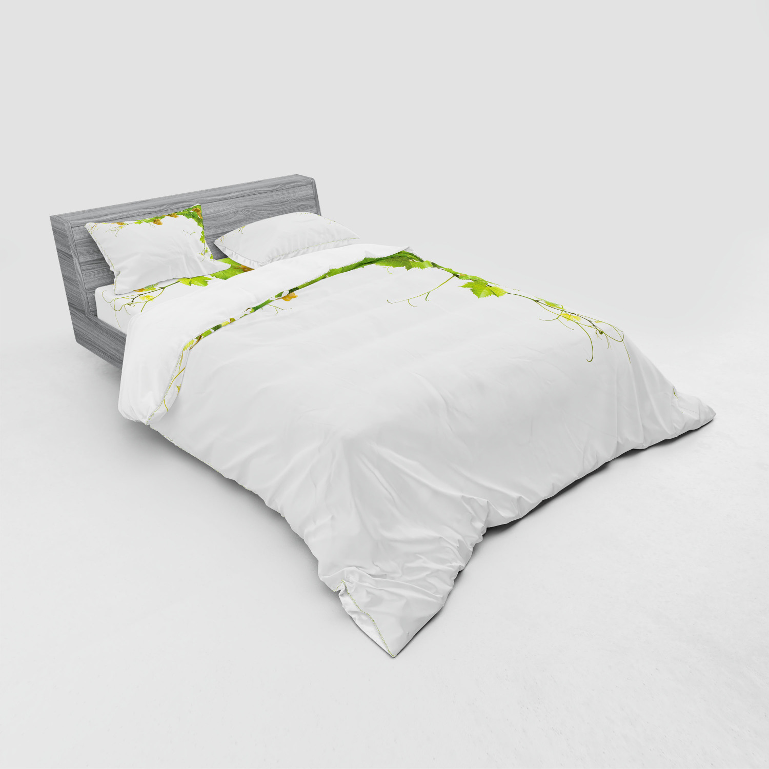 Ambesonne Nature Inspired Bedding Set Duvet Cover Sham Fitted Sheet in 3 Sizes - Picture 52 of 244