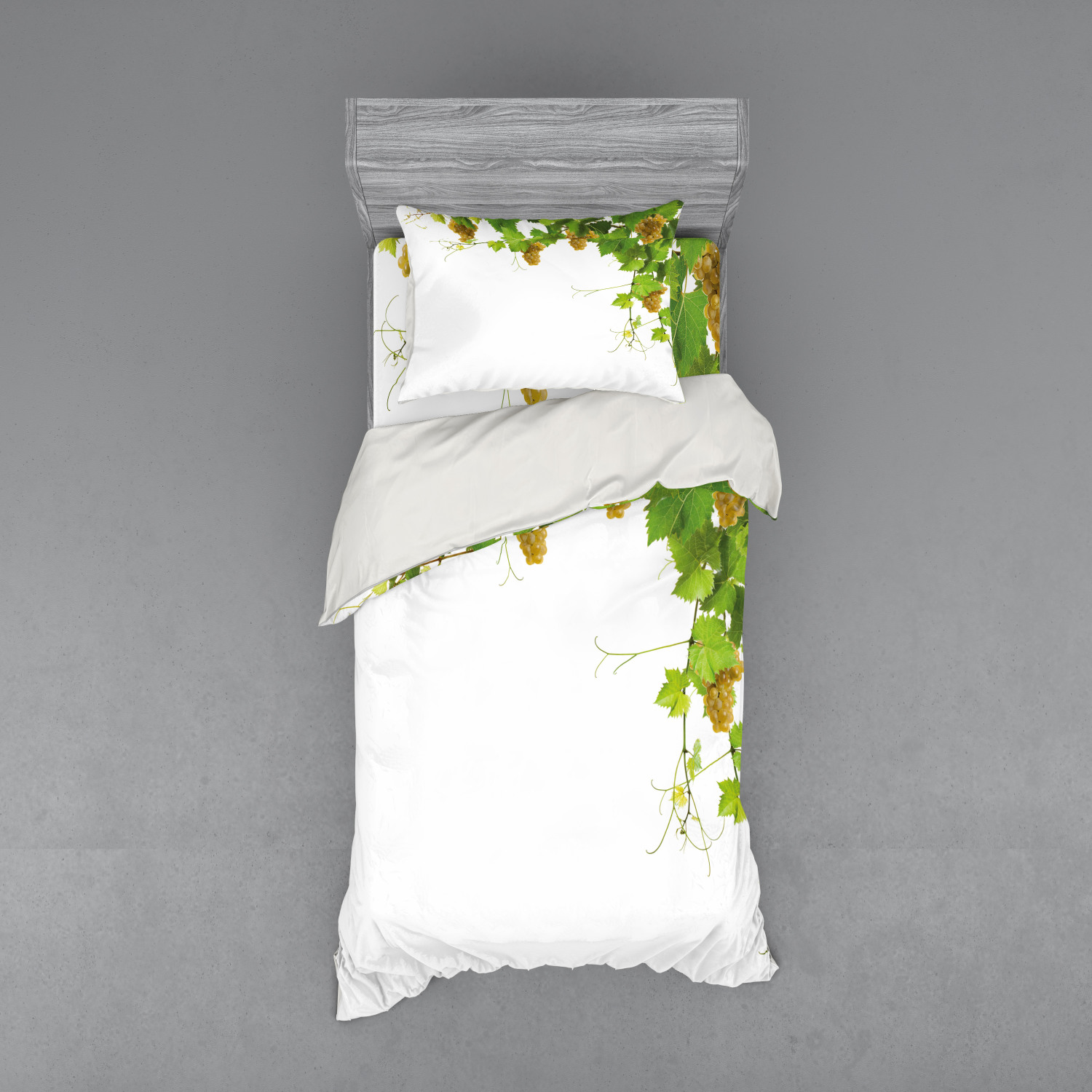 Ambesonne Nature Inspired Bedding Set Duvet Cover Sham Fitted Sheet in 3 Sizes - Picture 49 of 244
