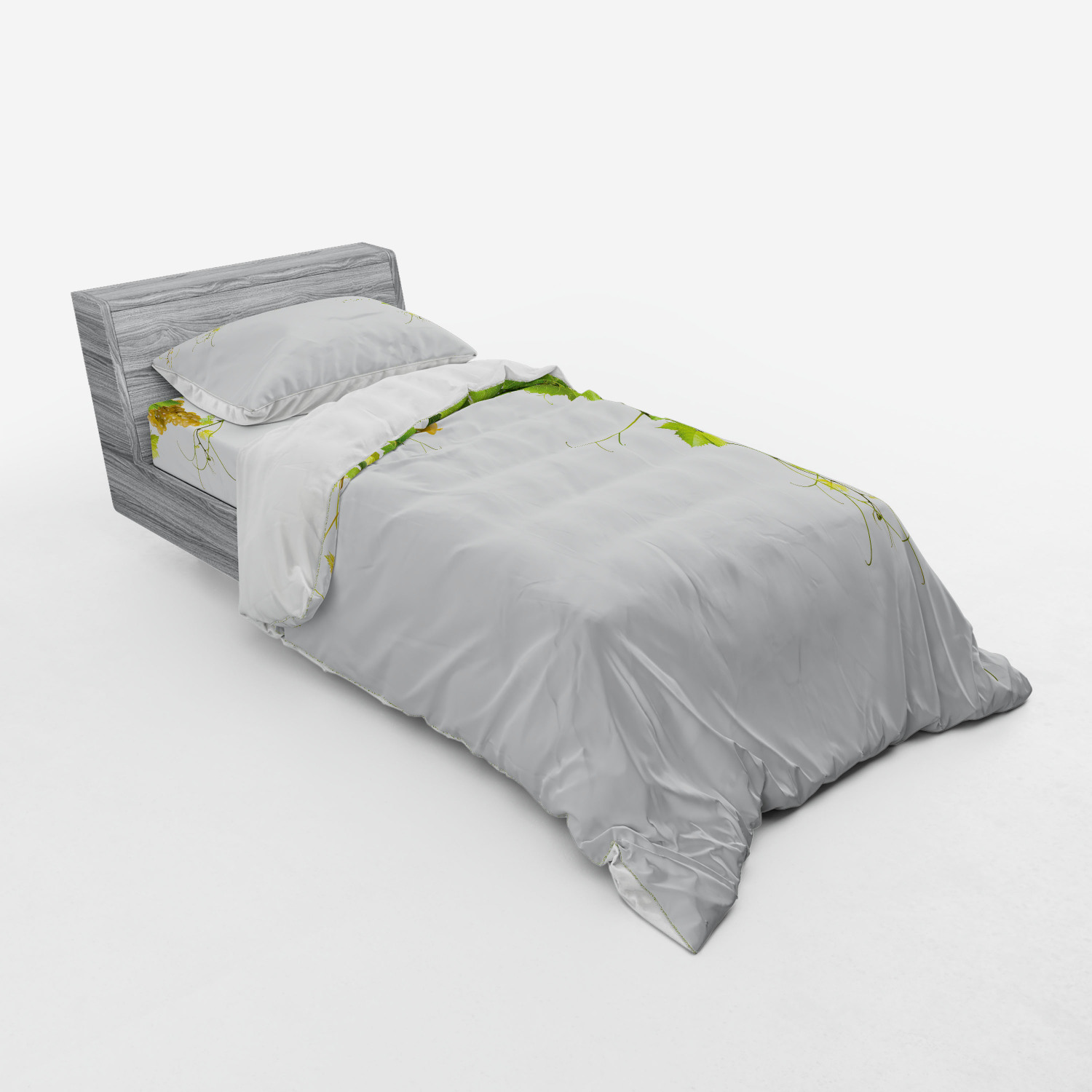 Ambesonne Nature Inspired Bedding Set Duvet Cover Sham Fitted Sheet in 3 Sizes - Picture 50 of 244