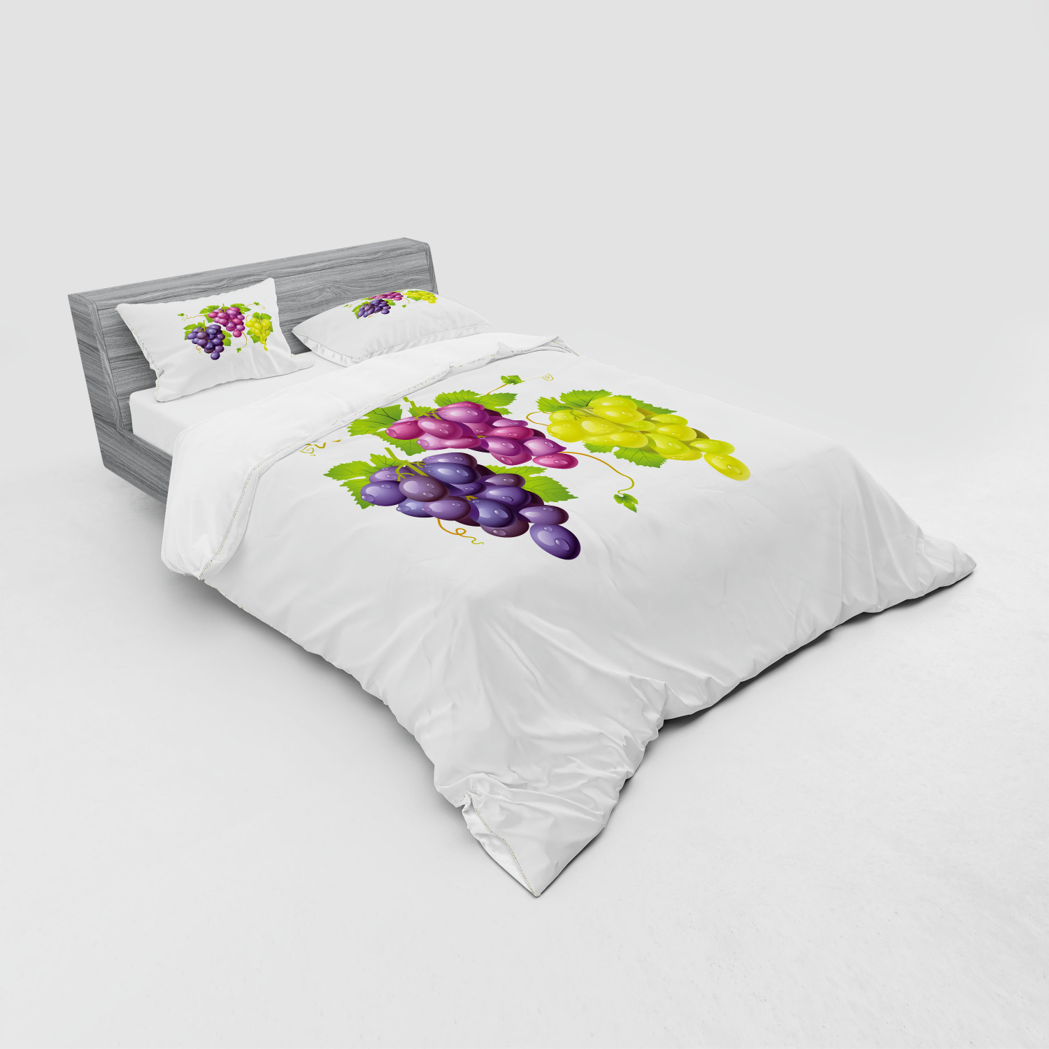 Ambesonne Nature Inspired Bedding Set Duvet Cover Sham Fitted Sheet in 3 Sizes - Picture 88 of 244