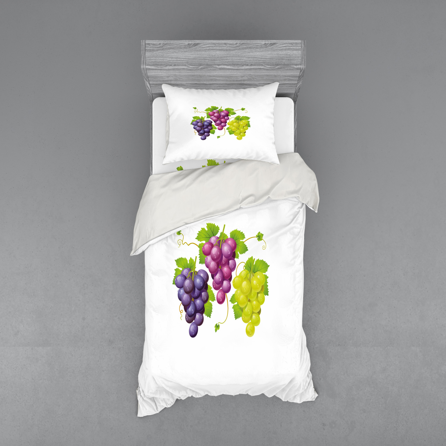 Ambesonne Nature Inspired Bedding Set Duvet Cover Sham Fitted Sheet in 3 Sizes - Picture 85 of 244