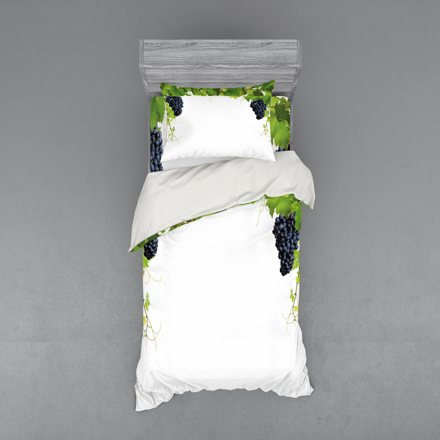 Ambesonne Nature Inspired Bedding Set Duvet Cover Sham Fitted Sheet in 3 Sizes - Picture 237 of 244