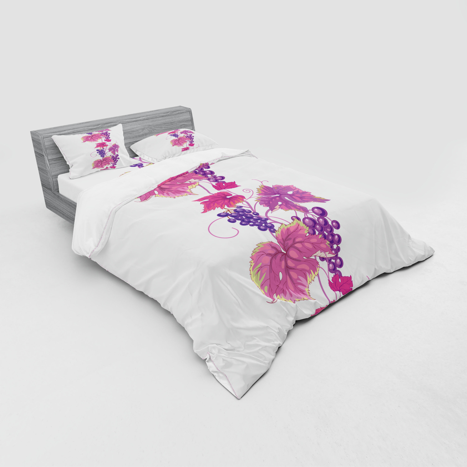 Ambesonne Nature Inspired Bedding Set Duvet Cover Sham Fitted Sheet in 3 Sizes - Picture 196 of 244