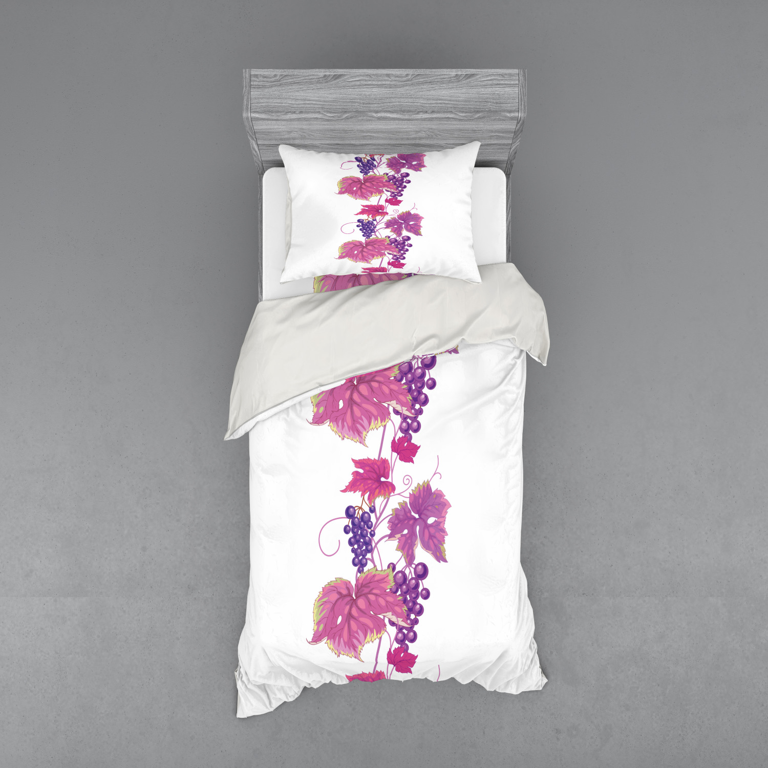 Ambesonne Nature Inspired Bedding Set Duvet Cover Sham Fitted Sheet in 3 Sizes - Picture 193 of 244