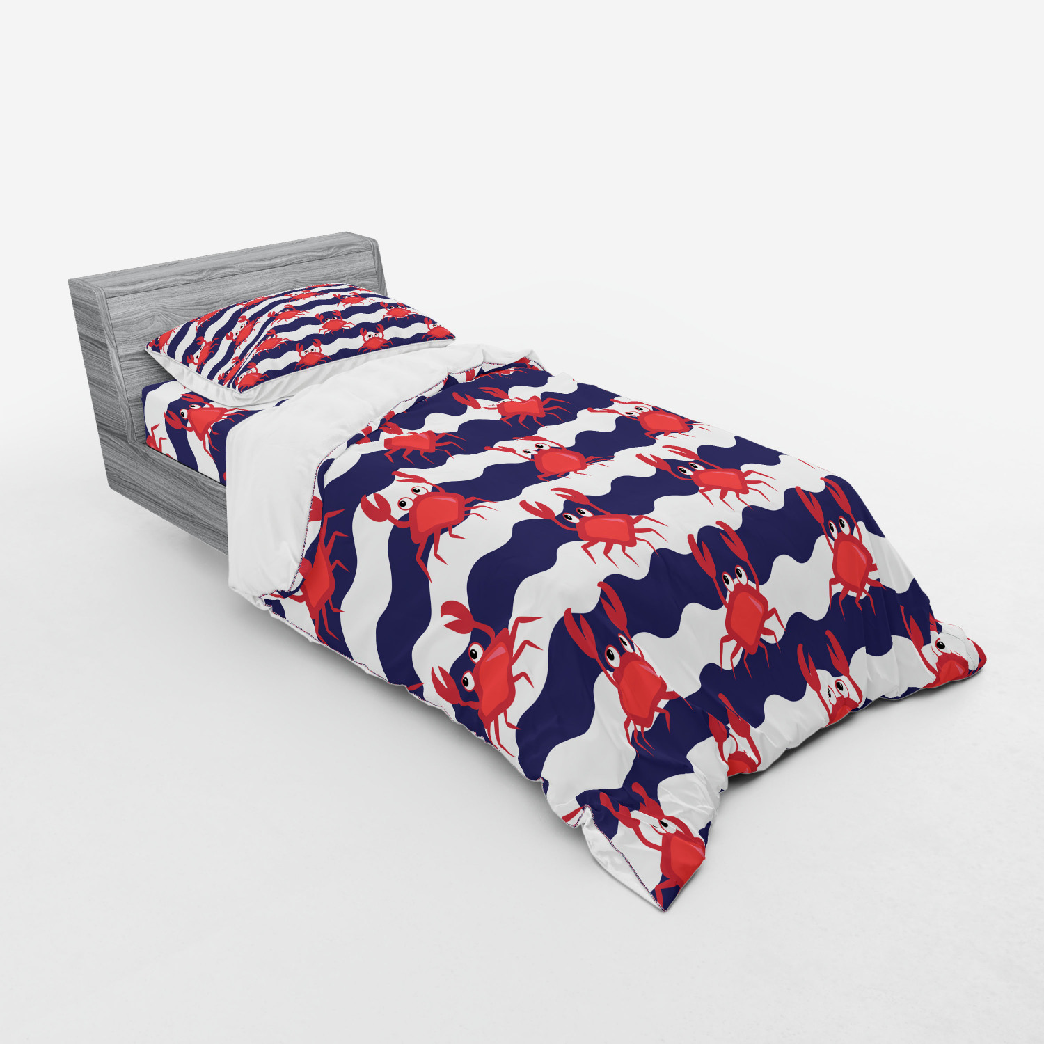 Ambesonne Nautical Theme Bedding Set Duvet Cover Sham ...