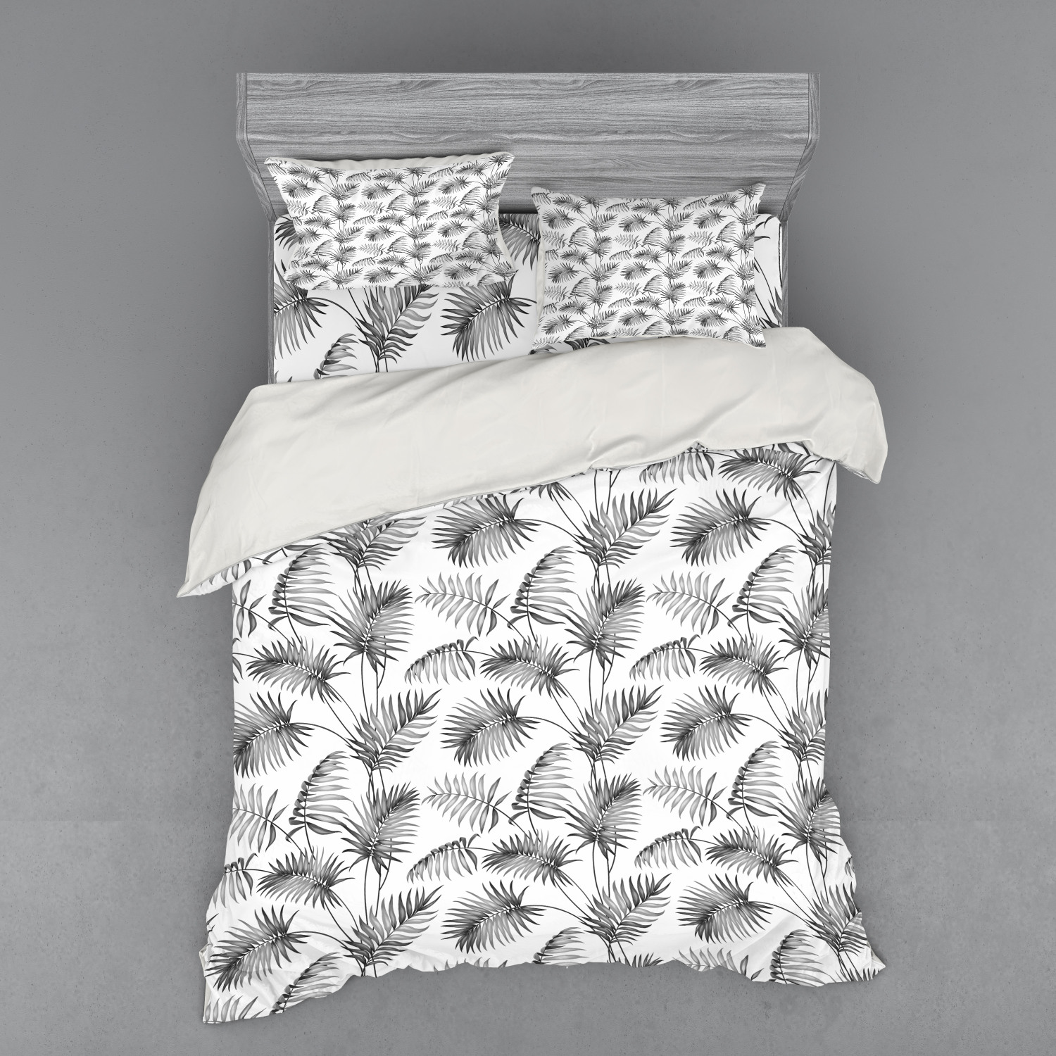 Ambesonne Nature Inspired Bedding Set Duvet Cover Sham Fitted Sheet in 3 Sizes - Picture 131 of 244