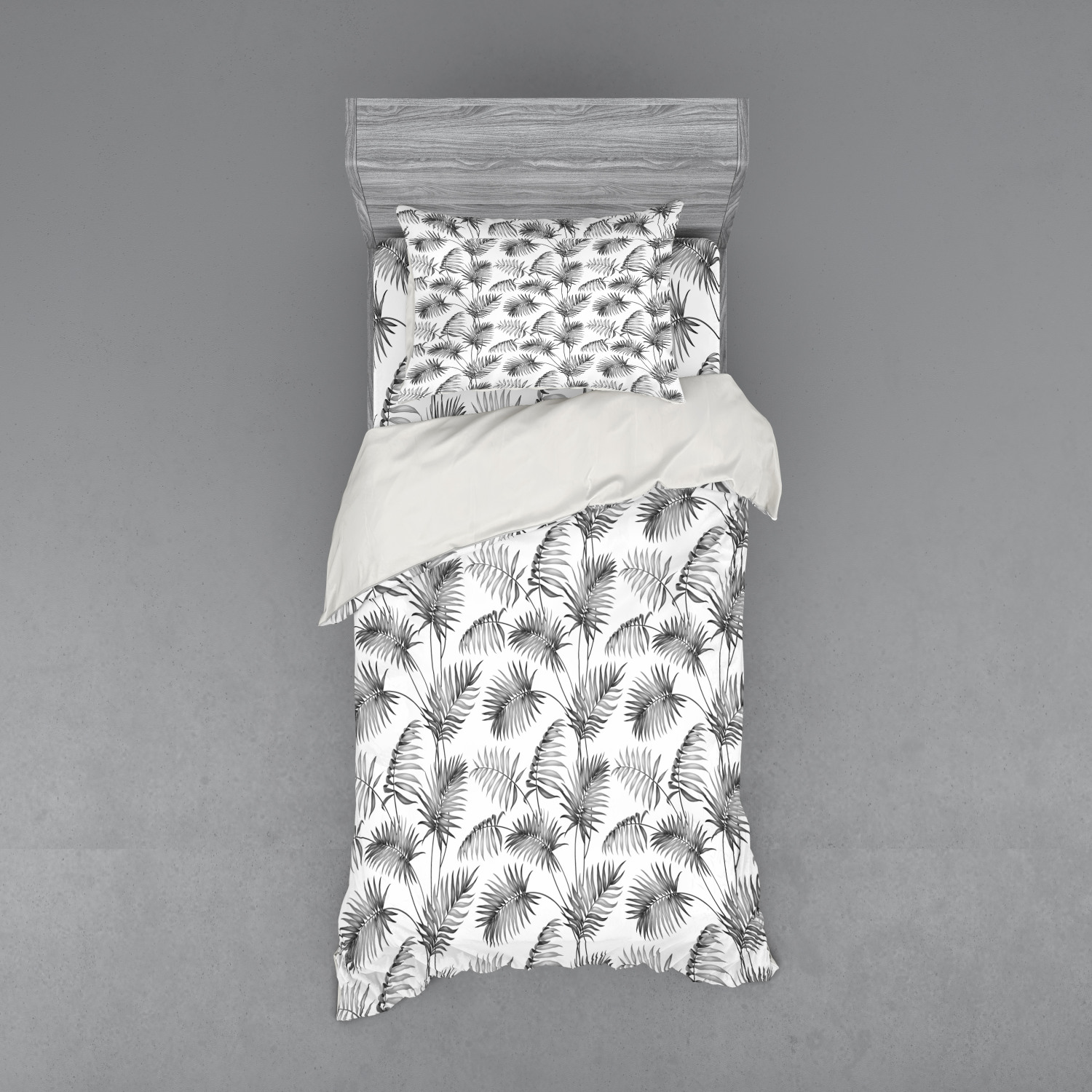 Ambesonne Nature Inspired Bedding Set Duvet Cover Sham Fitted Sheet in 3 Sizes - Picture 129 of 244