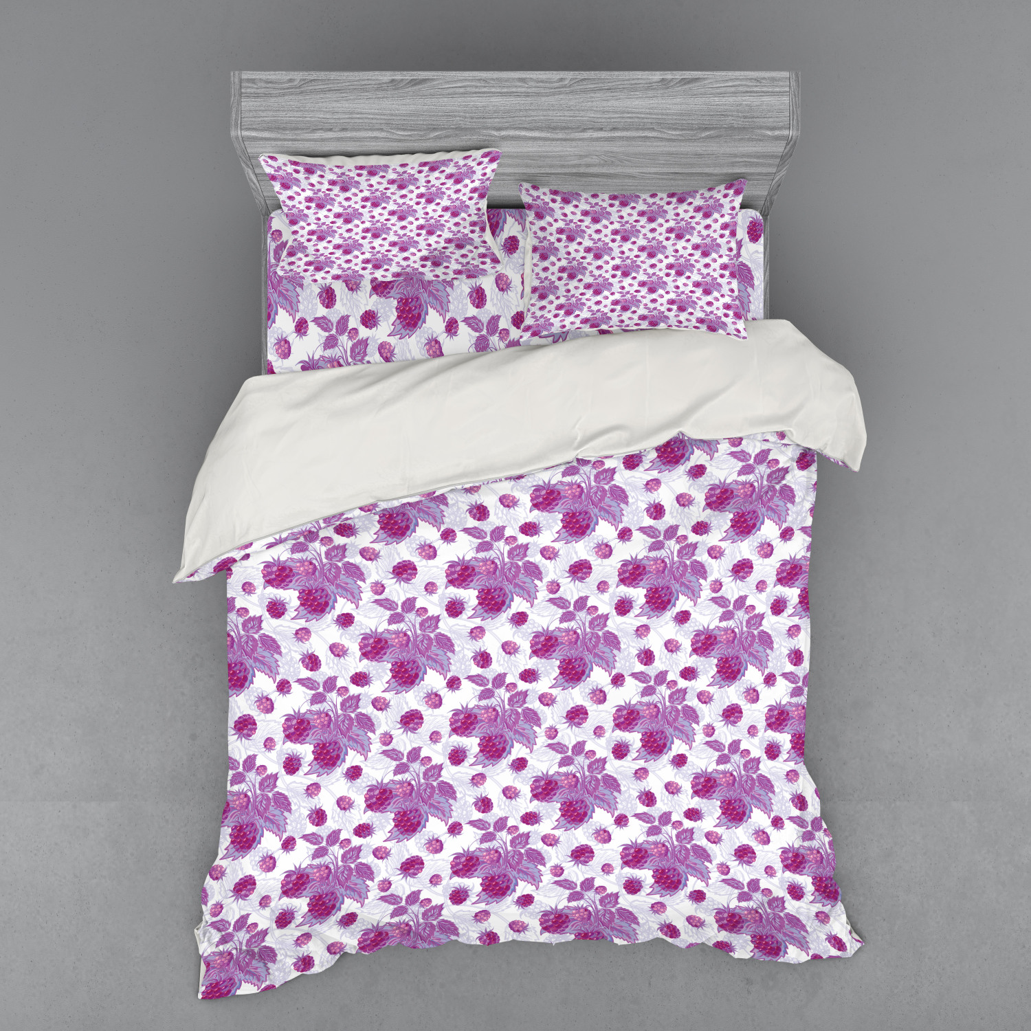 Ambesonne Nature Inspired Bedding Set Duvet Cover Sham Fitted Sheet in 3 Sizes - Picture 215 of 244
