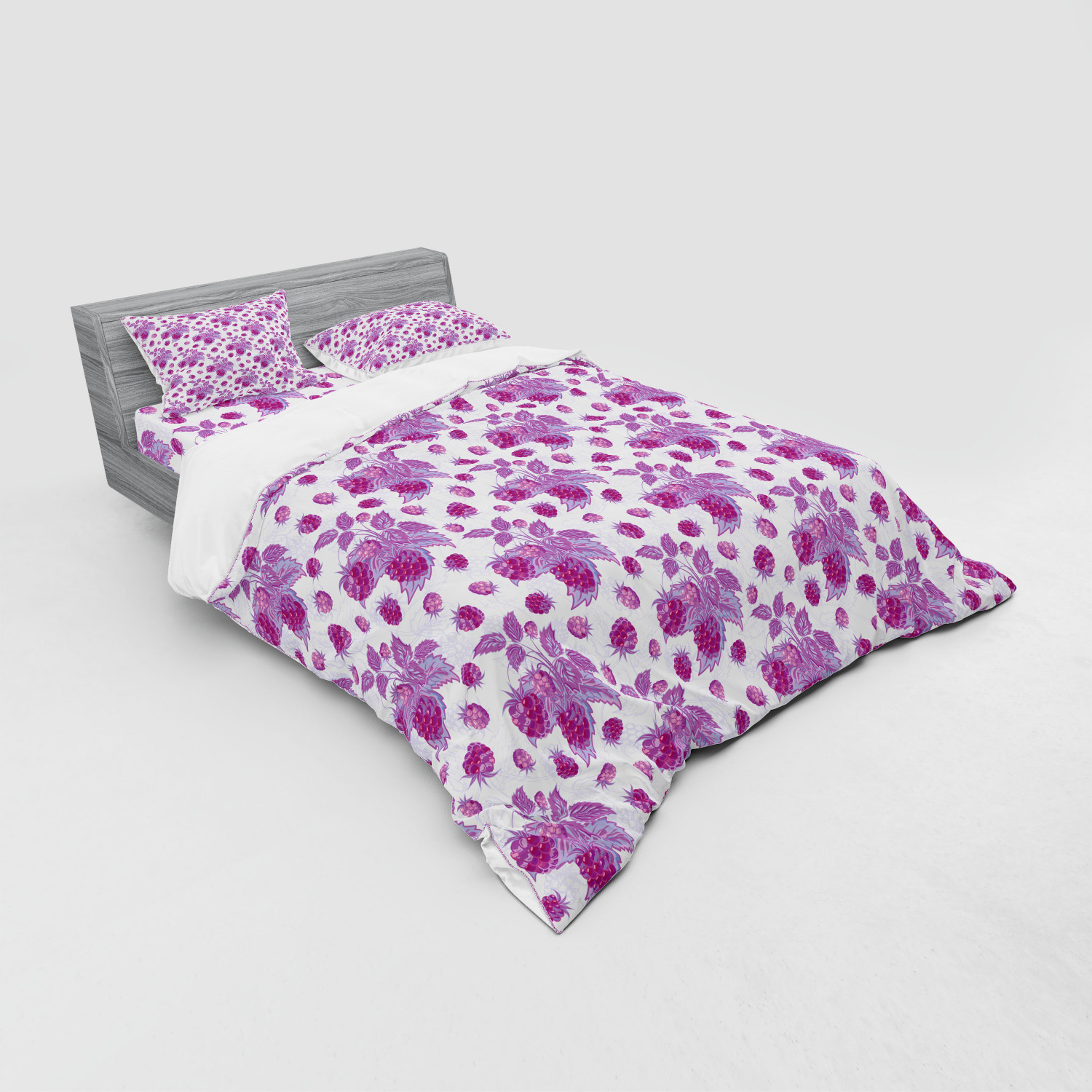 Ambesonne Nature Inspired Bedding Set Duvet Cover Sham Fitted Sheet in 3 Sizes - Picture 216 of 244